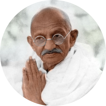 >Mahatma Gandhi